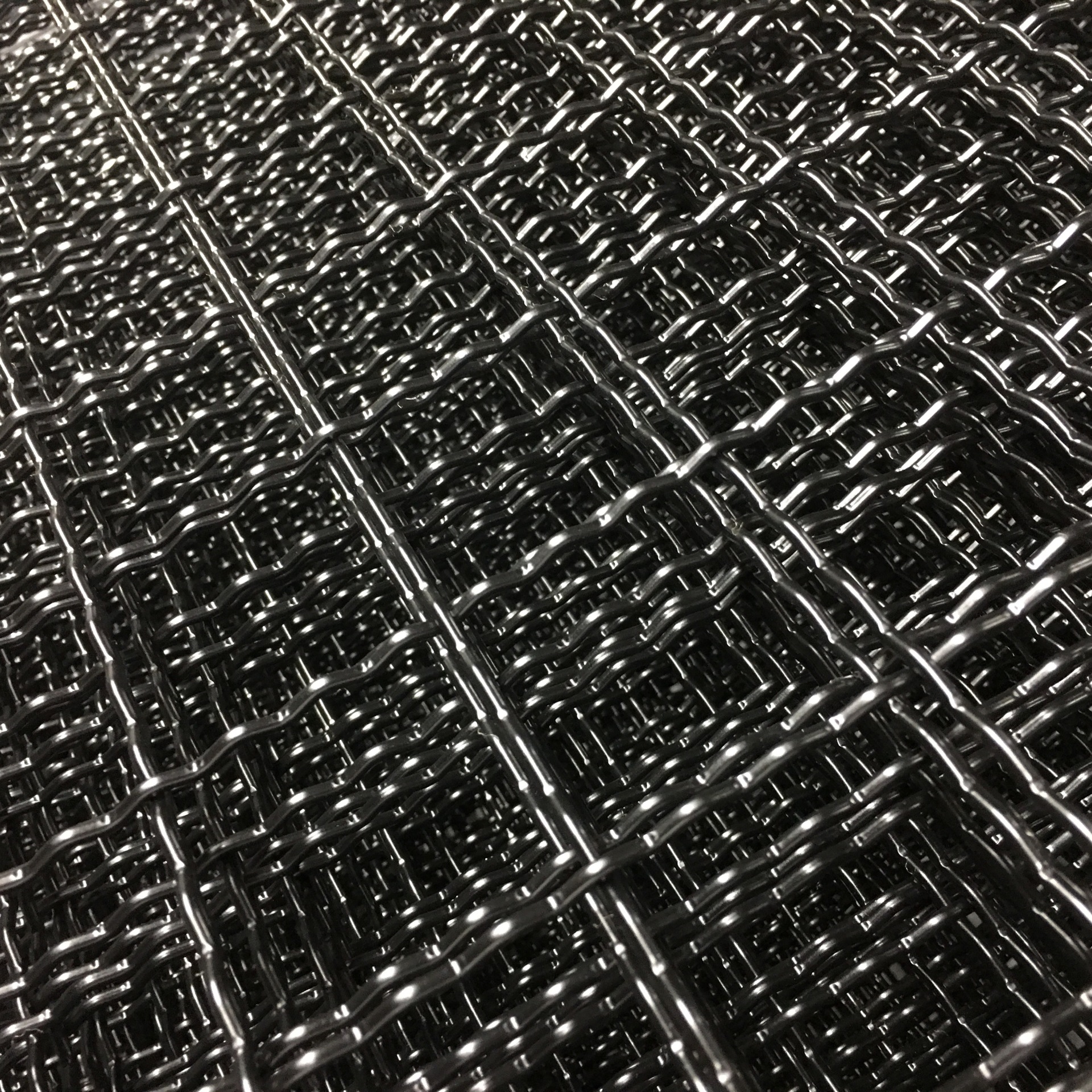 Black wire mesh