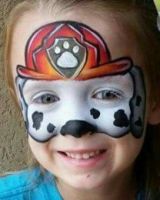 paw patrol, facepainting