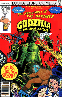 Godzilla vs Luchador Salsero