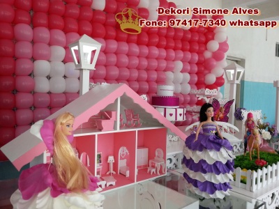 barbie  Festa de aniversário da barbie, Decoração festa infantil