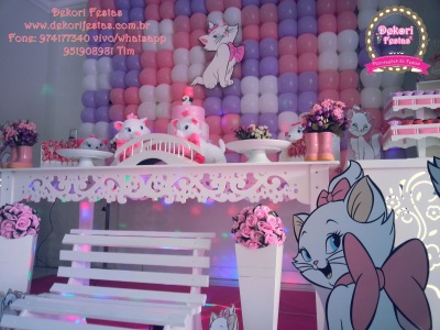 Decoração Infantil, Tema Gata Marie