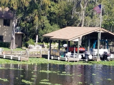 MG on a pontoon