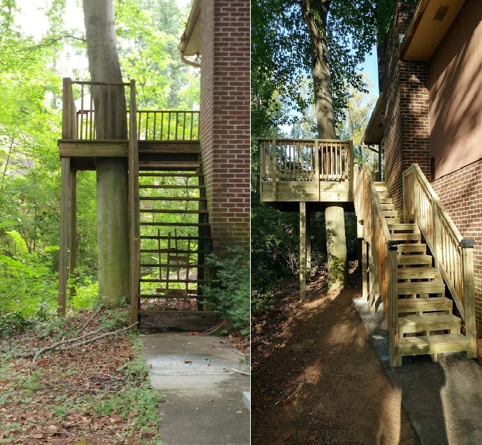 Tree Deck-Before/After