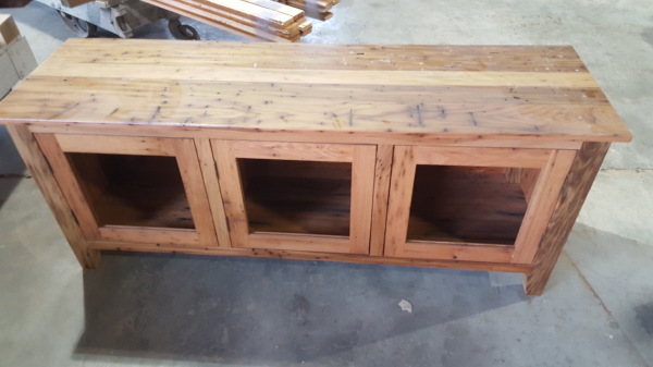 Wormy Chestnut TV Stand | www.longbarninc.com