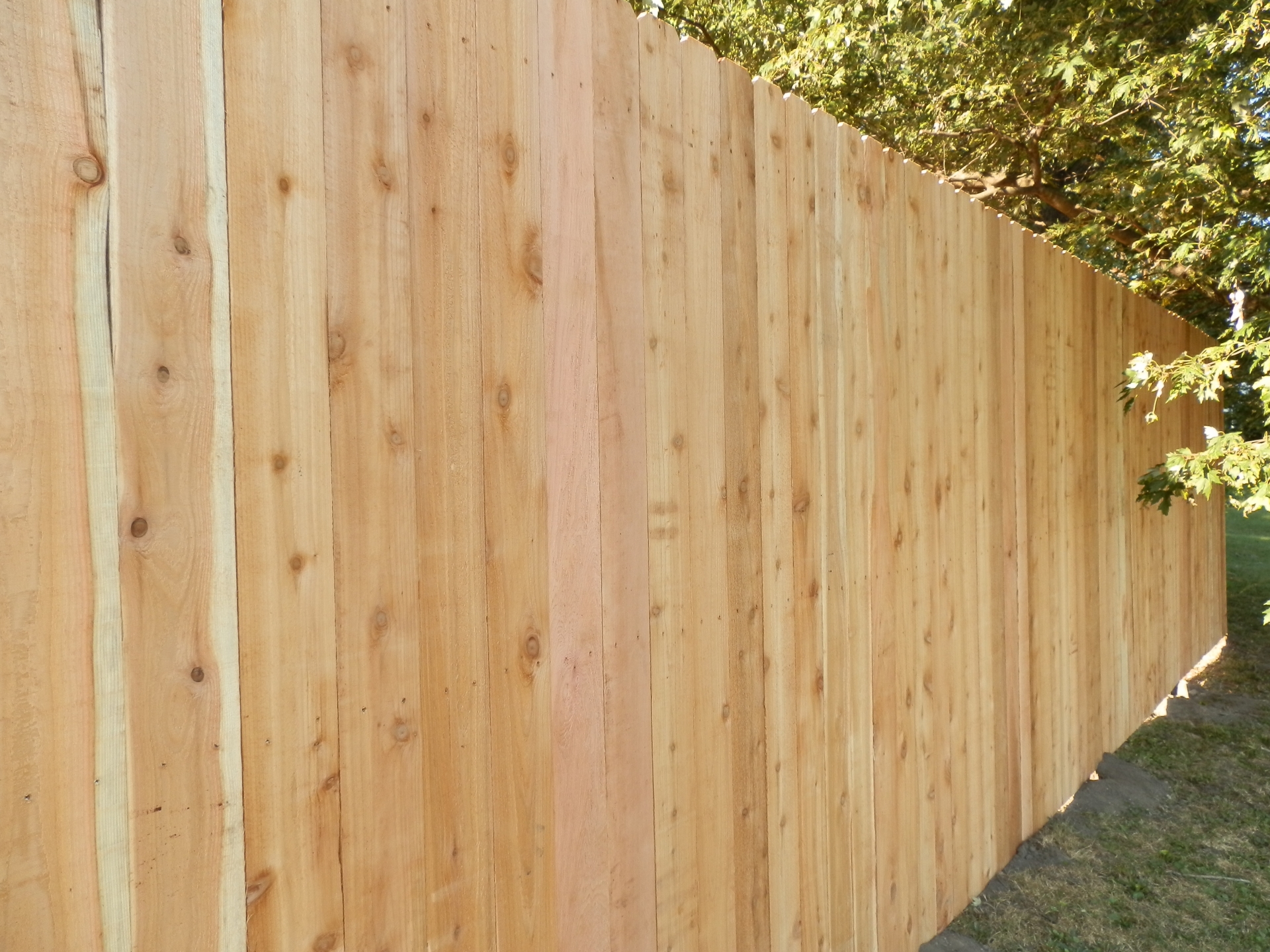 Wood Privacy Fence in Flora, IL