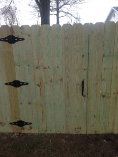 Wood Privacy Fence in Flora, IL