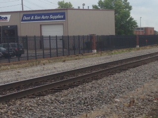 Ornamental Iron Fence Near the Railroad in Downtown Effingham, 