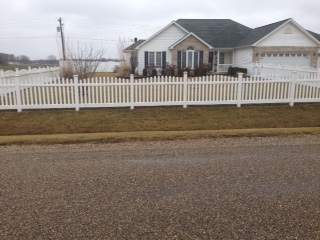 Decorative Vinyl Fence in Altamont