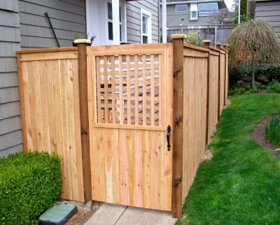 Fence with custom gate