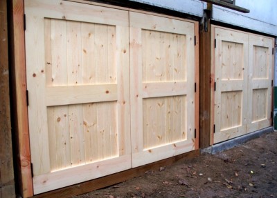 under porch pine doors