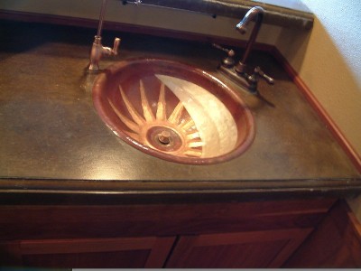 Hammered Copper Sink