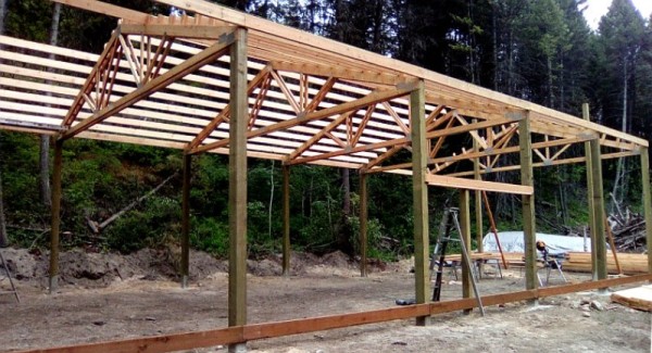 Purlins almost done