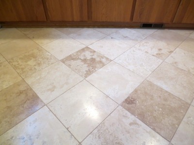 Travertine floor