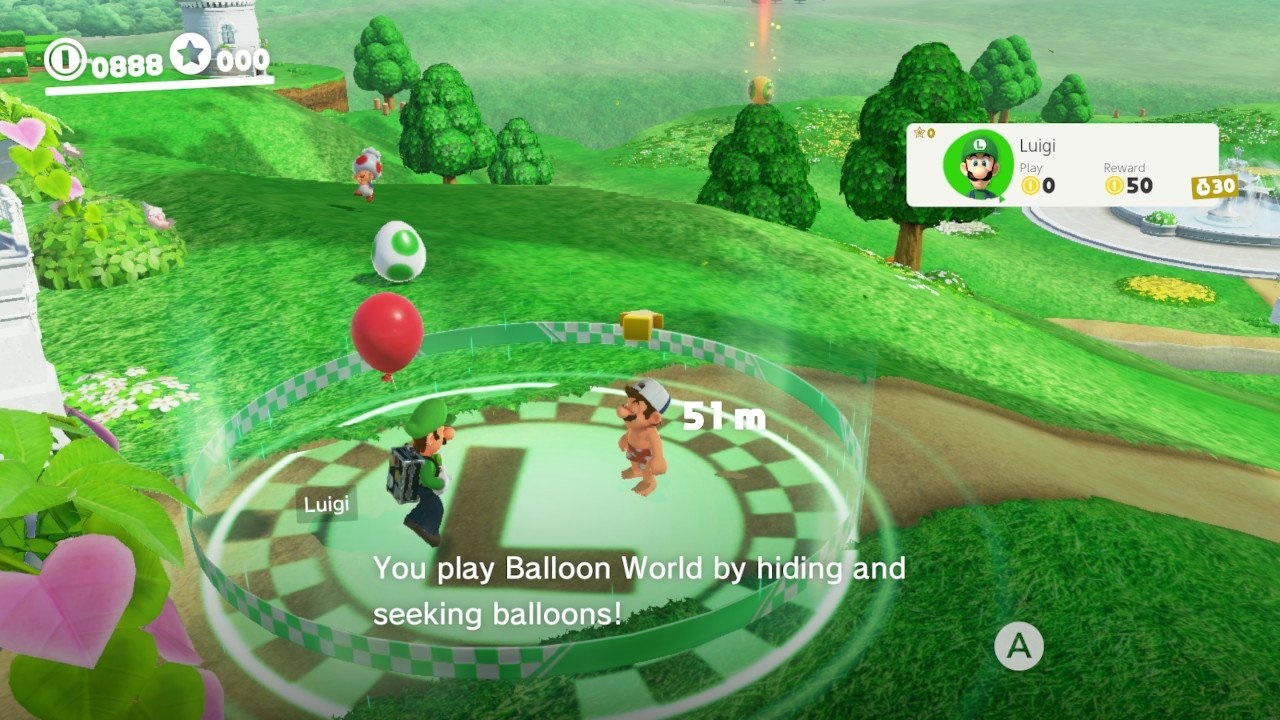 super mario odyssey baloon world