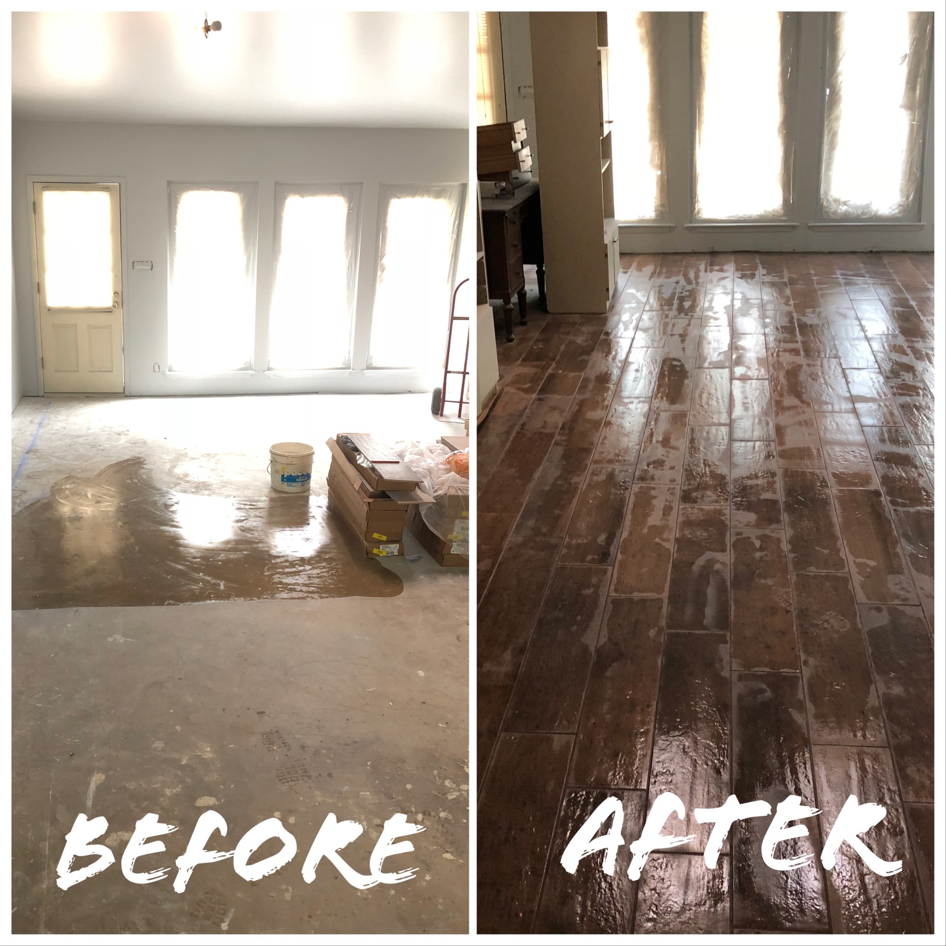 Flooring Before/After