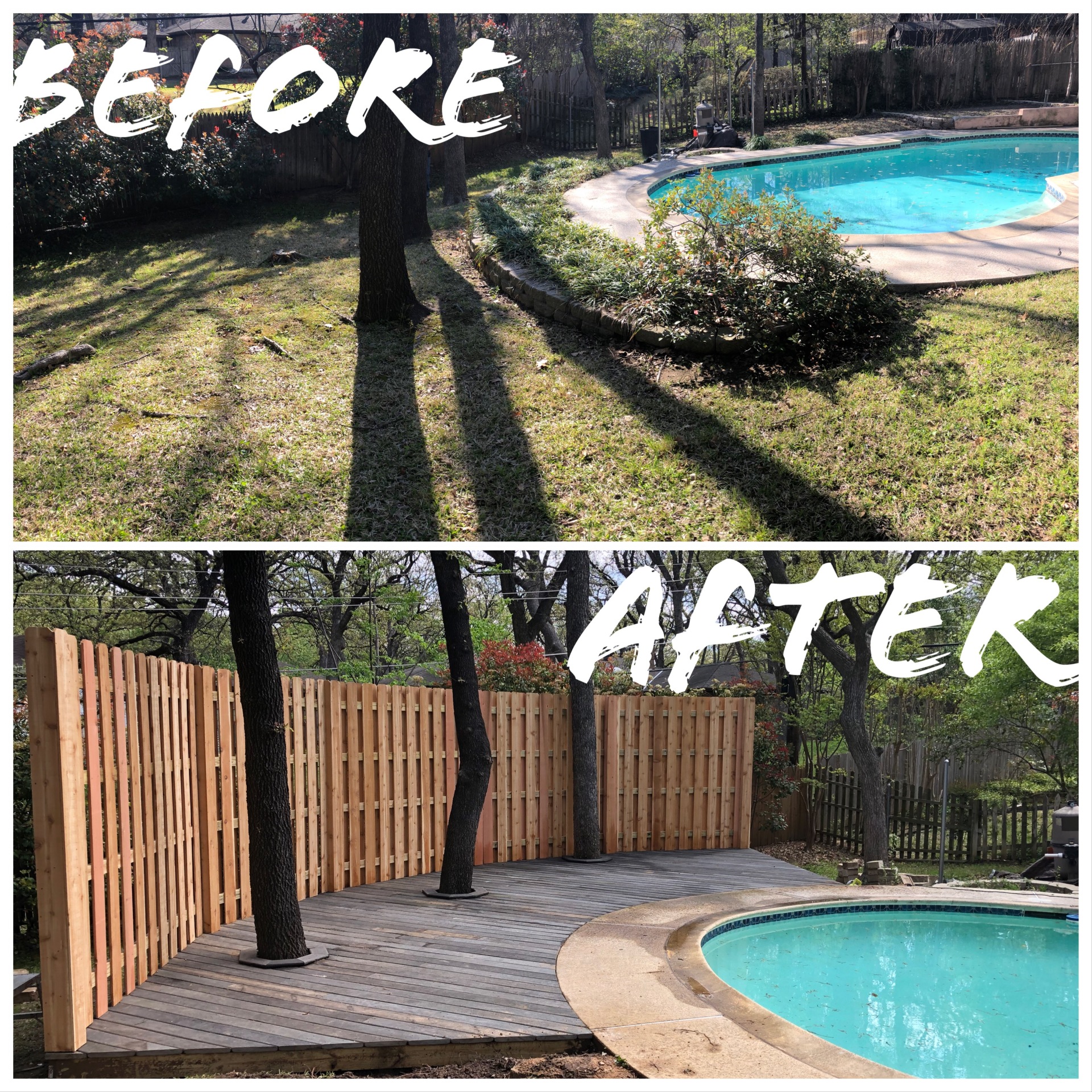 Fence Before/After