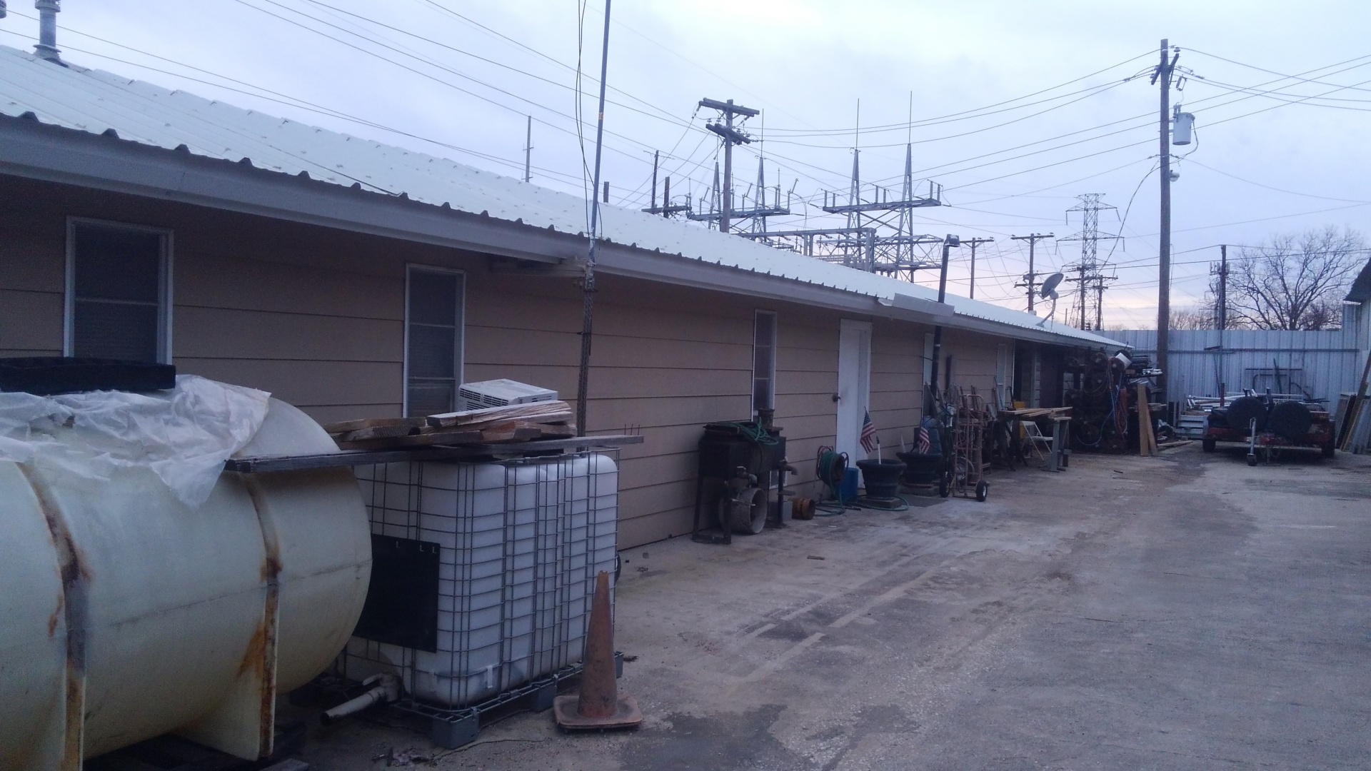 Side of office building