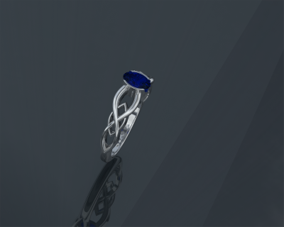 Sapphire and White Gold