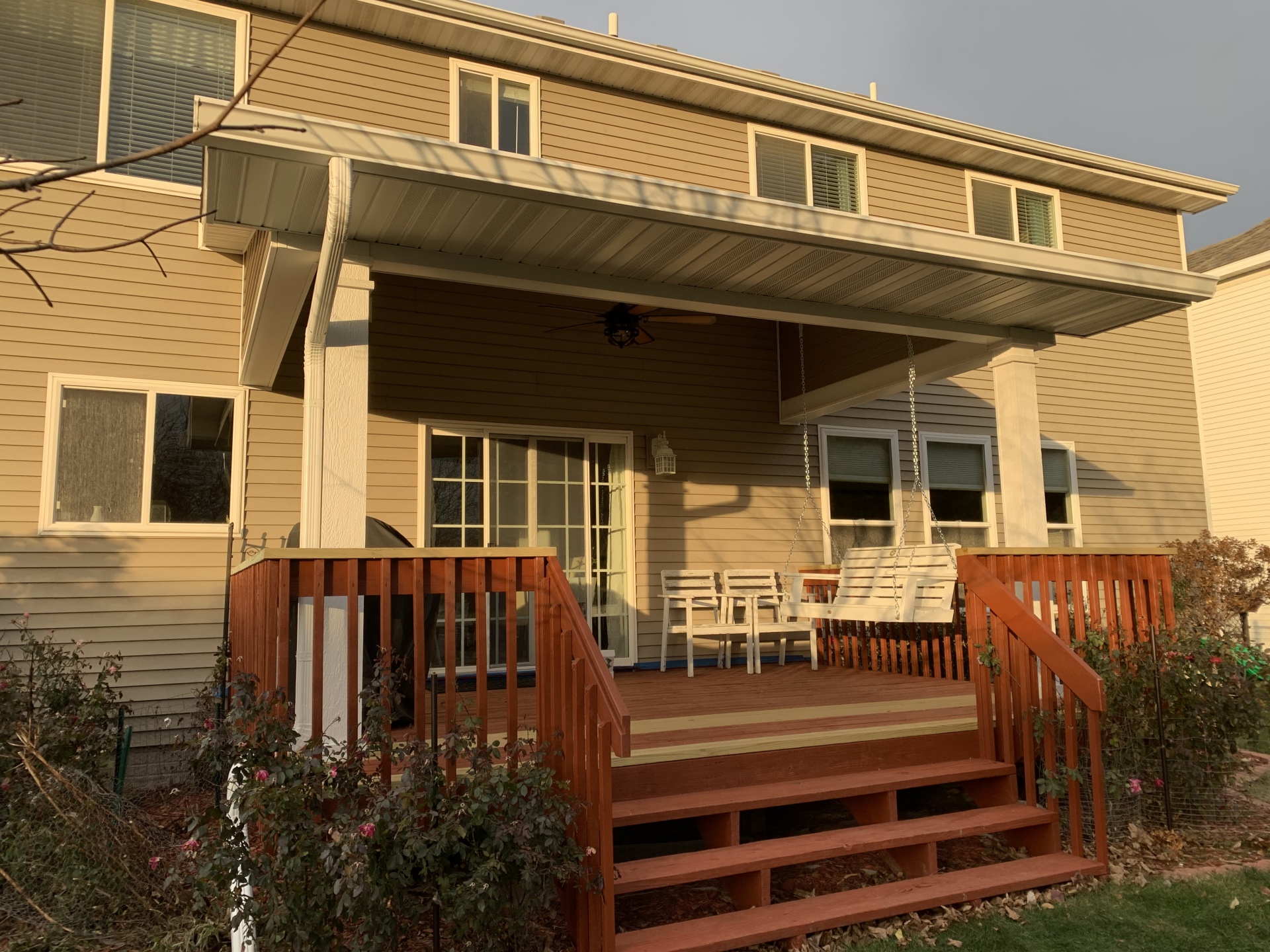 New Roof Over Existing Deck