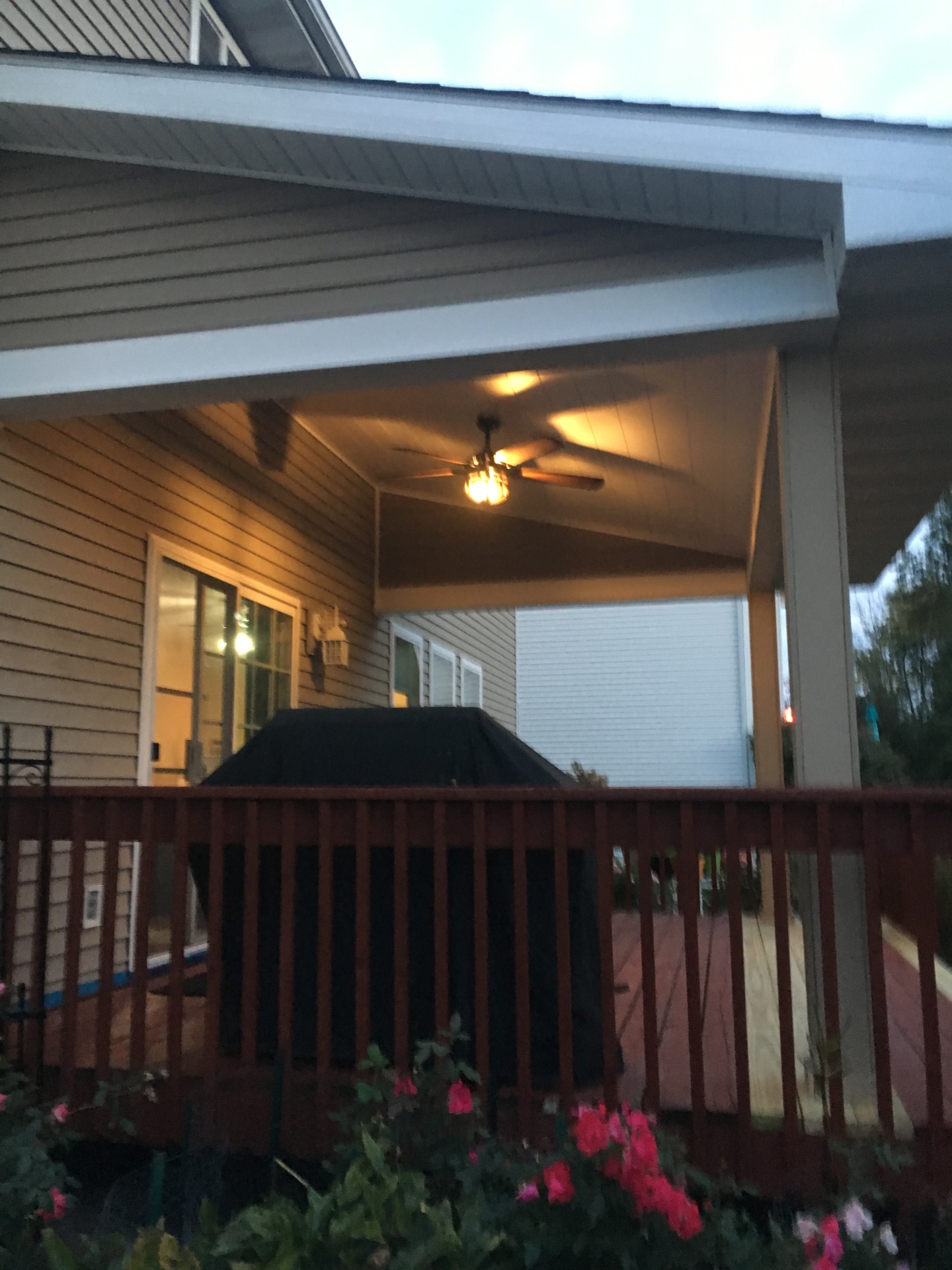 Side View of new Deck Roof