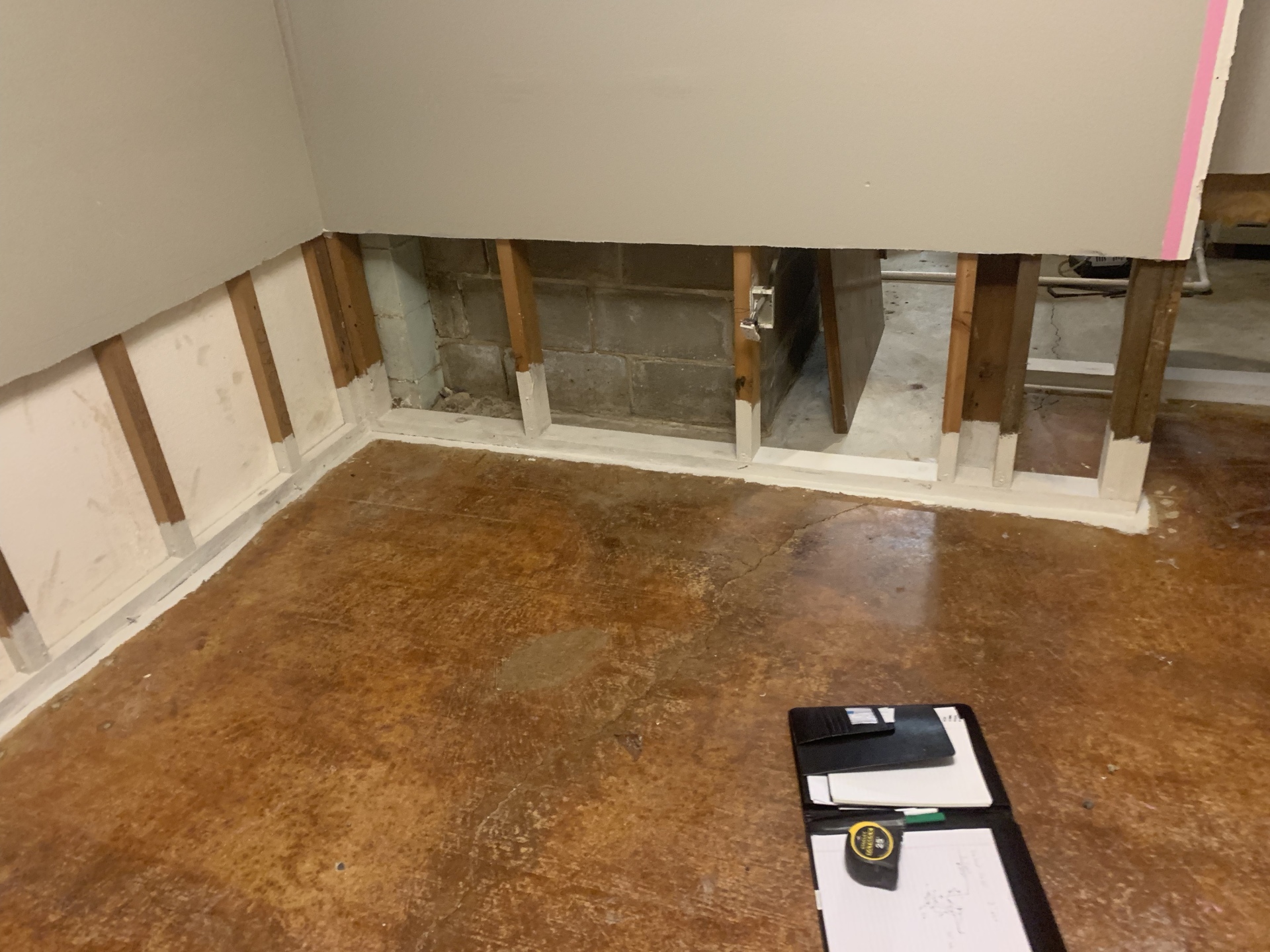 Drywall Repair Due to Flooded Basement