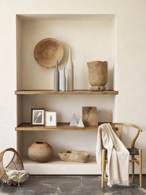 Natural materials for a serene look, bring the outdoors in.