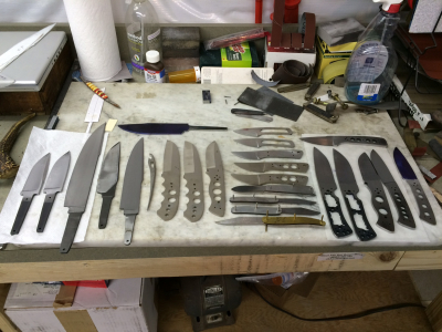 William Schrade Knife- home workshop