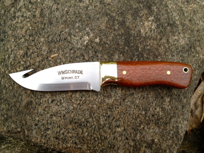 William Schrade custom made Gut Hook fishing knife