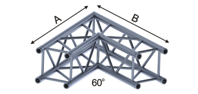 2 Way Square 60° Corner