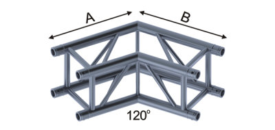 2 Way Square 120° Corner