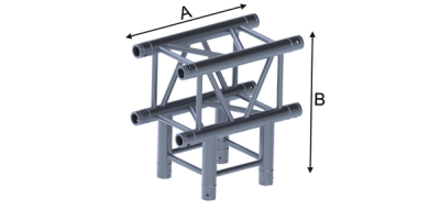 3 Way Square 90° "T" Truss