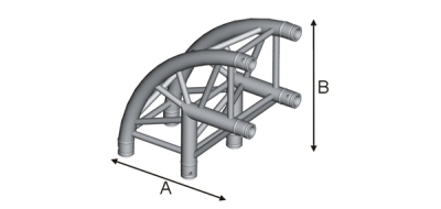 2 Way Rounded 90° Junction Angle