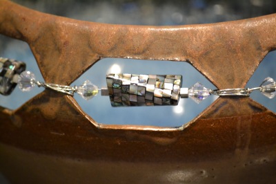 Bowl with Beads and Crystals