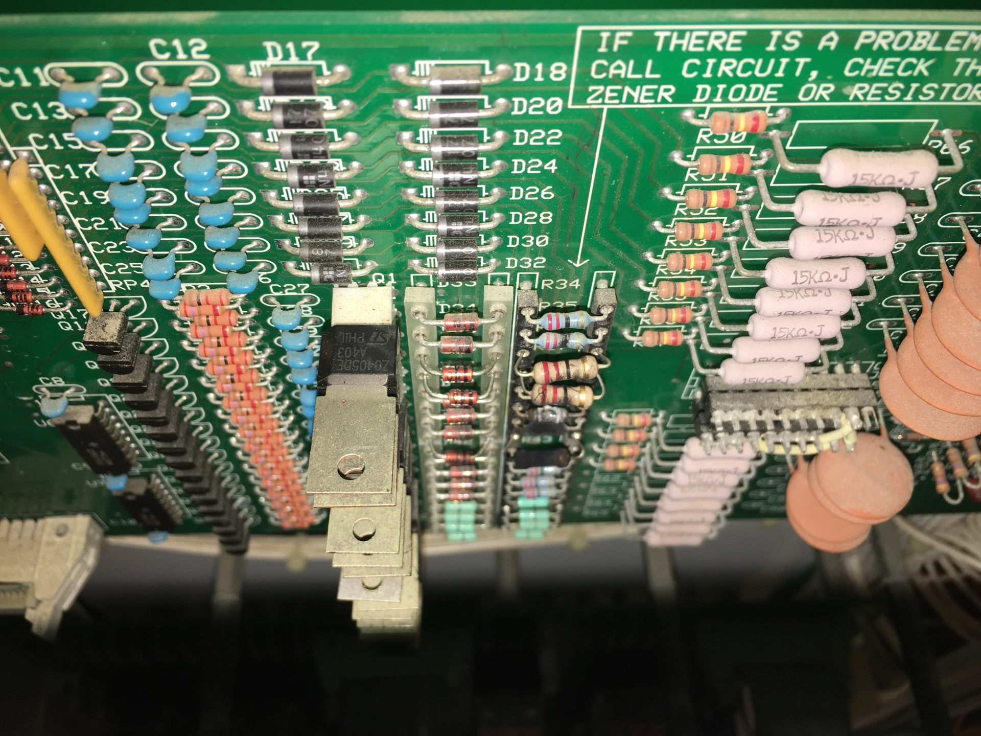 Burned resistors