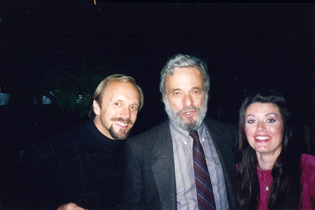 Beverly with Stephen Sondheim and George Lee