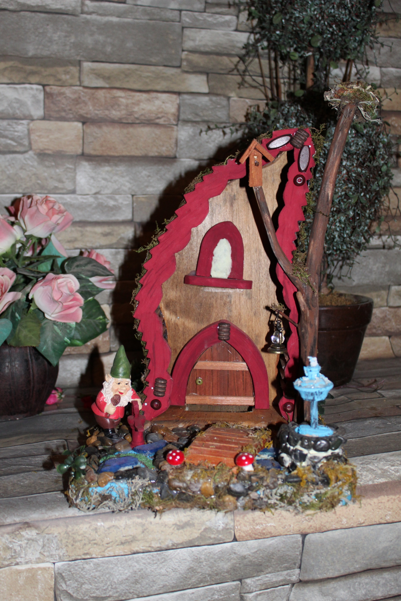 #16 Gnome House Bird Feeder {sold}