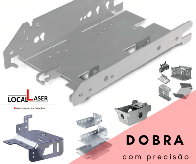 Corte e dobra de chapas - perfis dobrados - peças para porta pallet