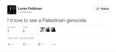 See the Islamophobic tweets here that got Feldman BANNED from Twitter