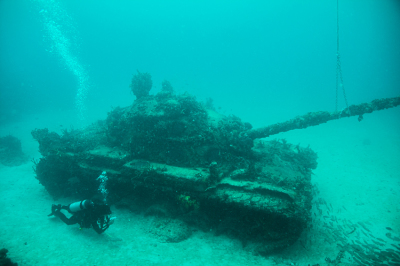 Diving the Army Tanks with Tarpoon Lagoon in Miami Beach, FL