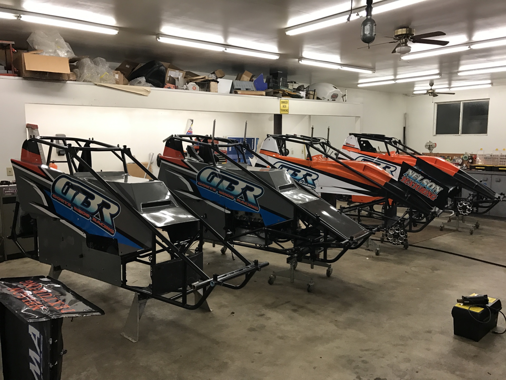 Fleet partial wrapped Sprint Cars