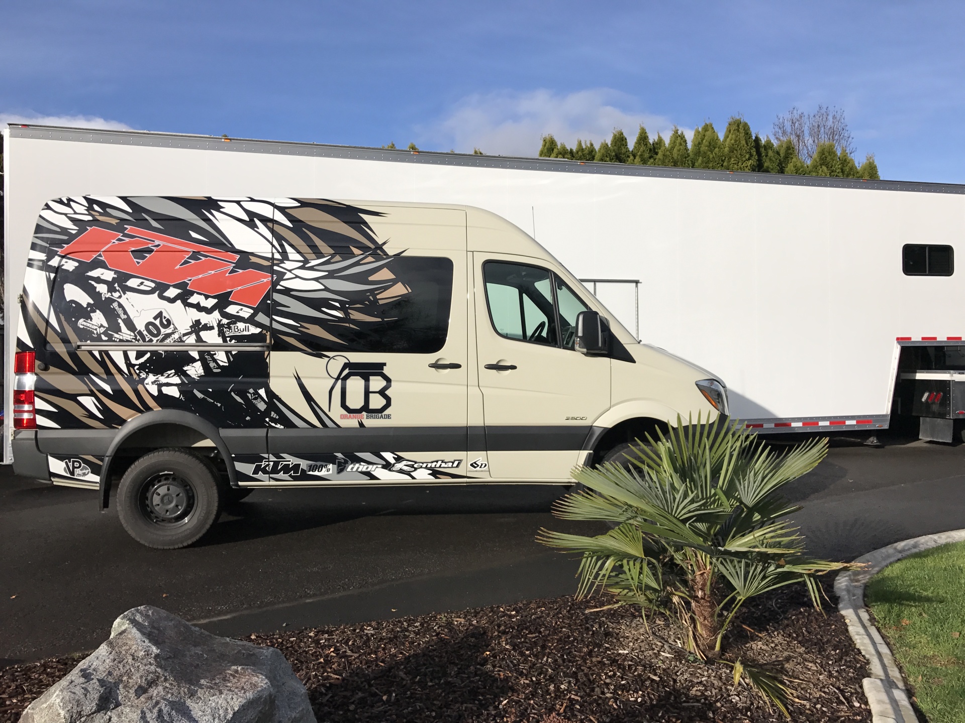 Partial wrap Mercedes sprinter van