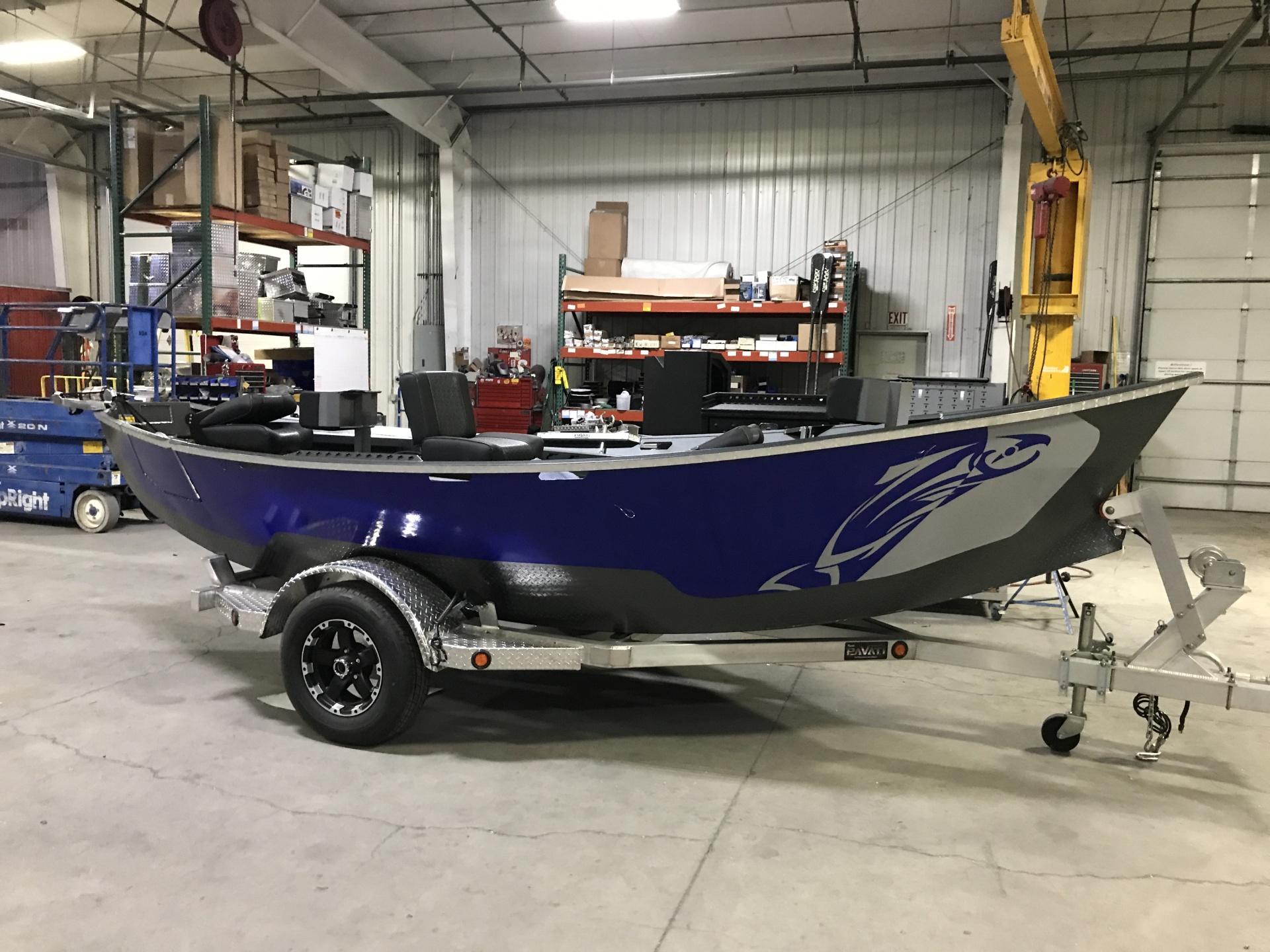 Pavati drift boat sides wrapped