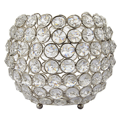 4" Round Beaded Candle Holder, 48pcs/case