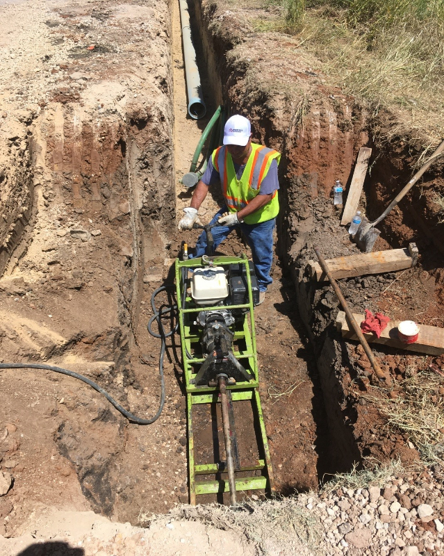 12" Diameter Bore for 8" Water Line