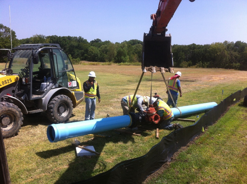  12" Water Line Installation