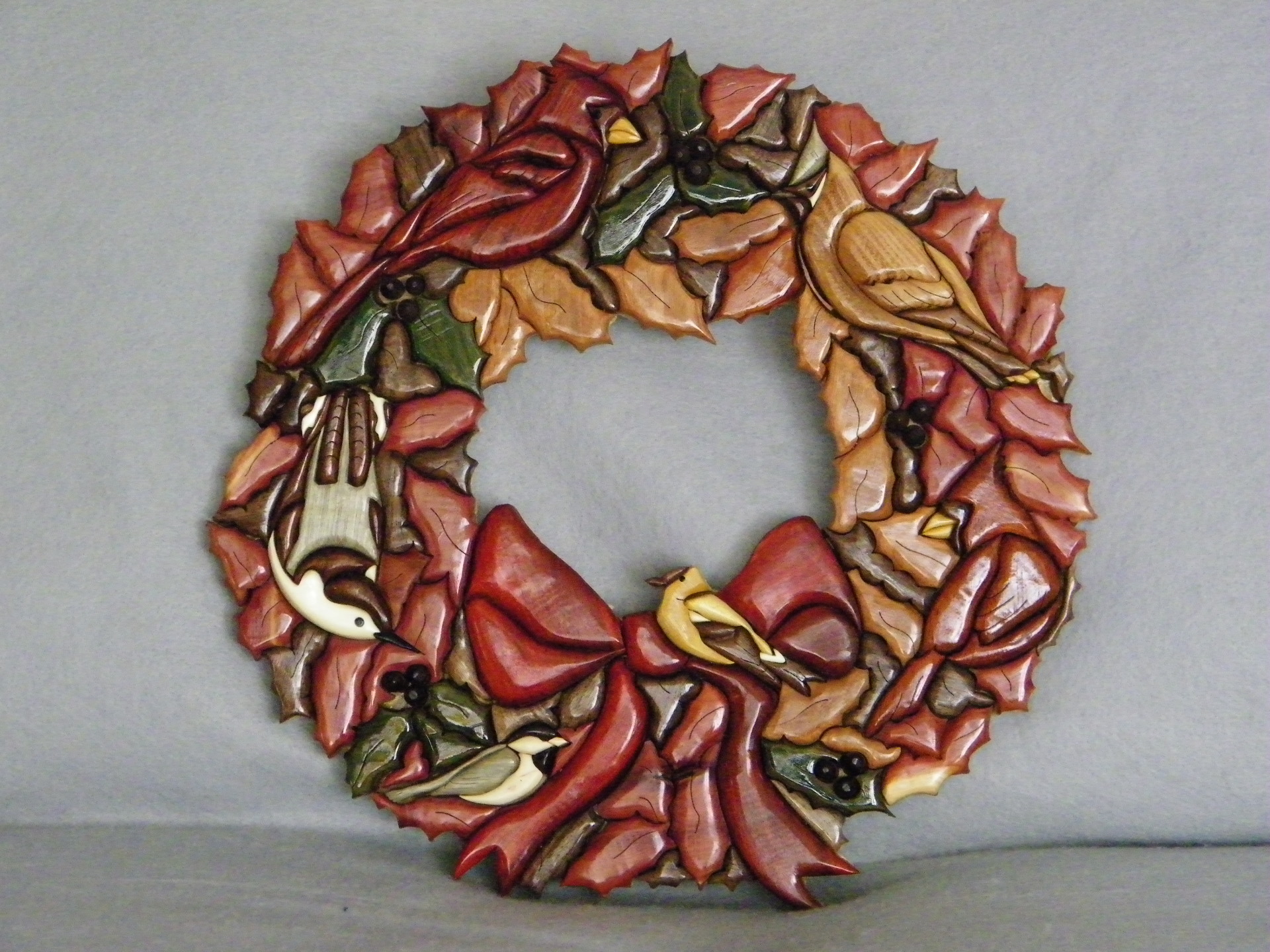 Christmas Bird Wreath