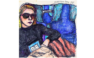 2008 Election, Girl on LIRR 