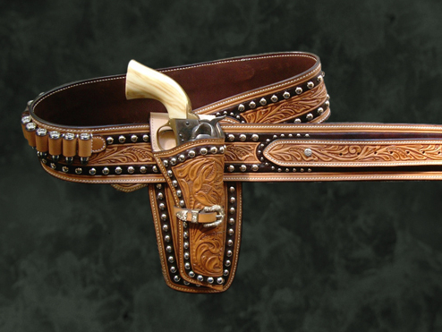 Ranger Style Cartridge Belt with a Single Mexican Double Loop