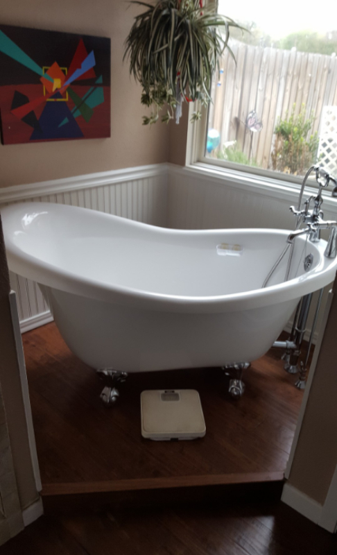 Claw Tub Replaced Standard Tub