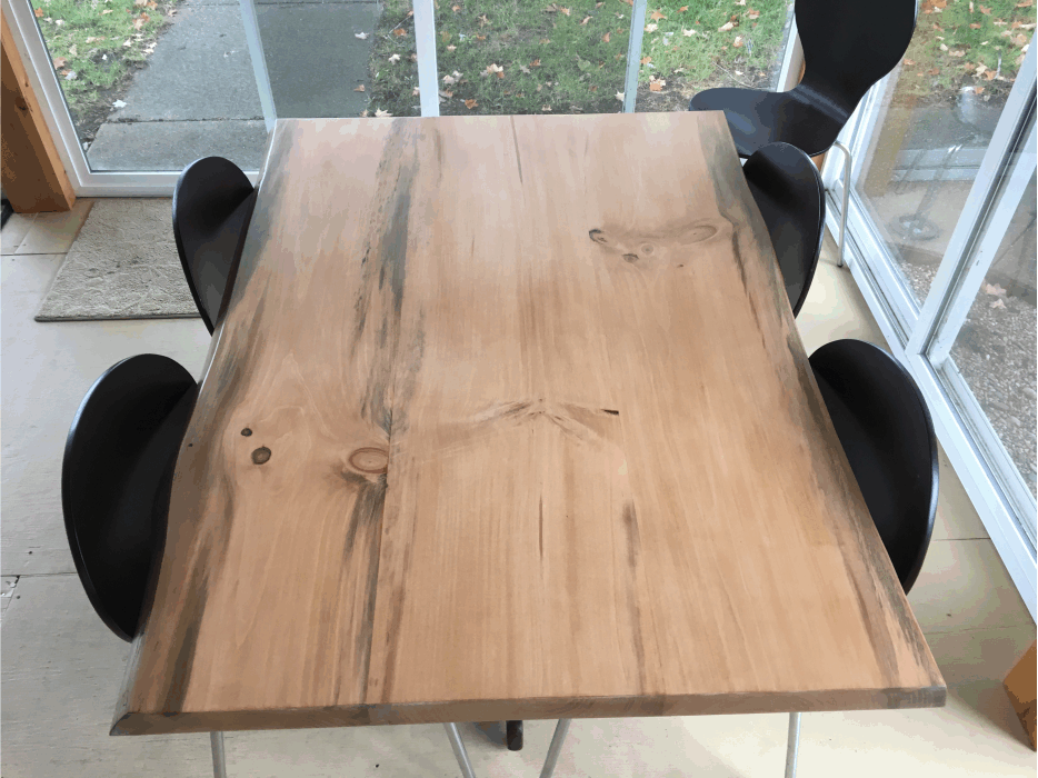 Live edge table